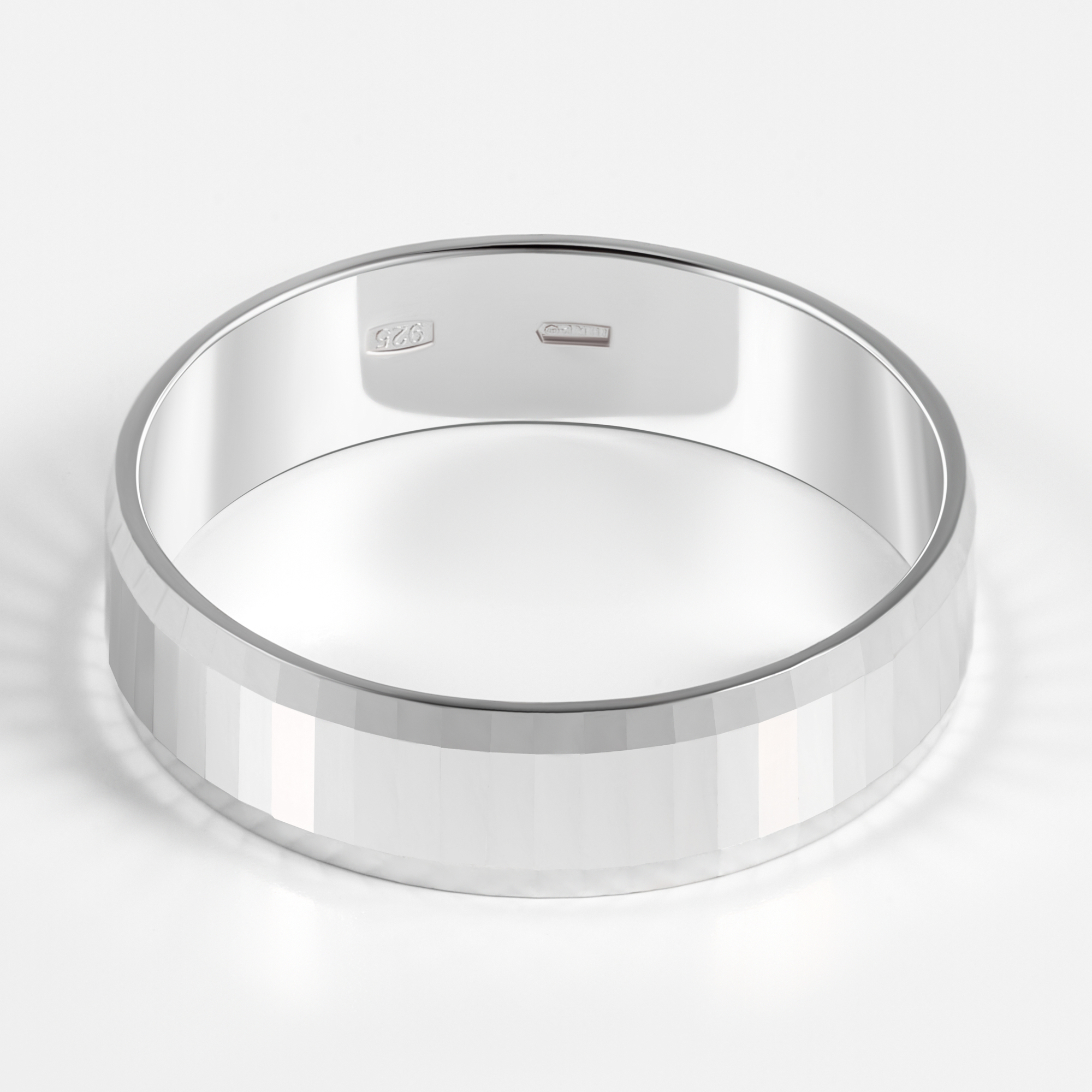 Серебряное кольцо обручальное Золотая подкова ЯВ821423-50/1С, размеры от 16 до 22.5