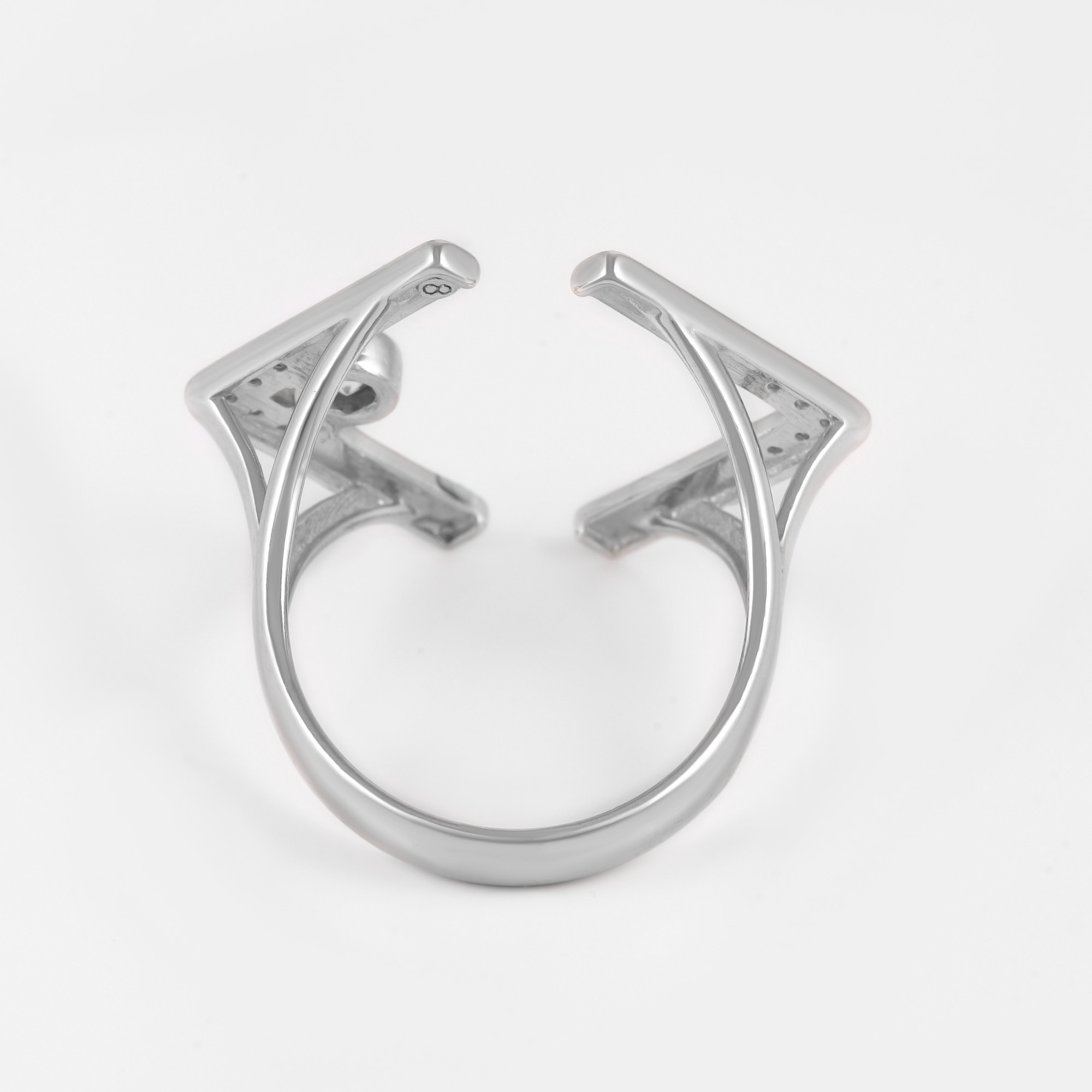 Серебряное кольцо Sokolov  со вставками (фианит) ДИ94013140, размеры от 15 до 19