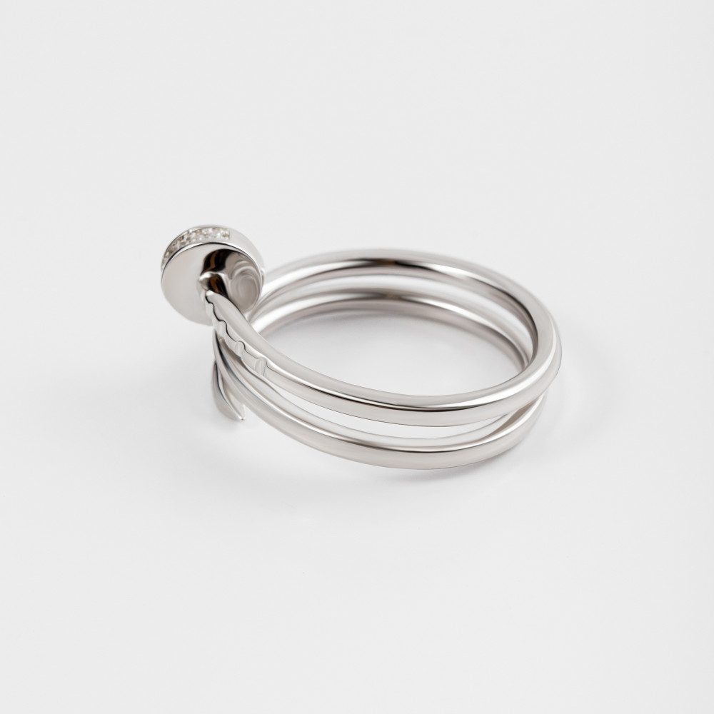 Серебряное кольцо Серебряные крылья  со вставками (фианит) СЫ01Р4755А-127, размеры от 16 до 19