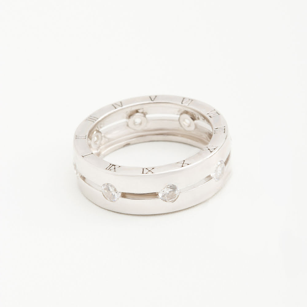 Серебряное кольцо Серебряные крылья  со вставками (фианит) СЫ21СЕТ7848А-113, размеры от 16 до 18