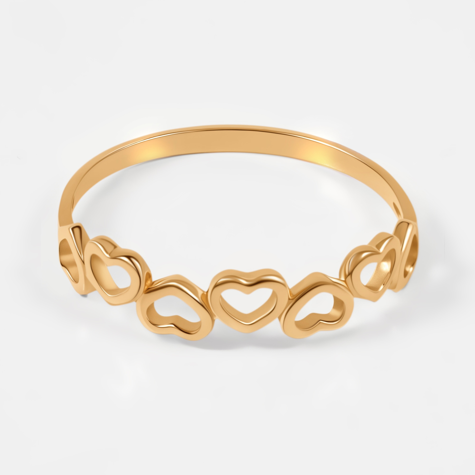 Золотое кольцо Liberty  из красного золота 585 пробы РЫ1780599, размеры от 15.5 до 19
