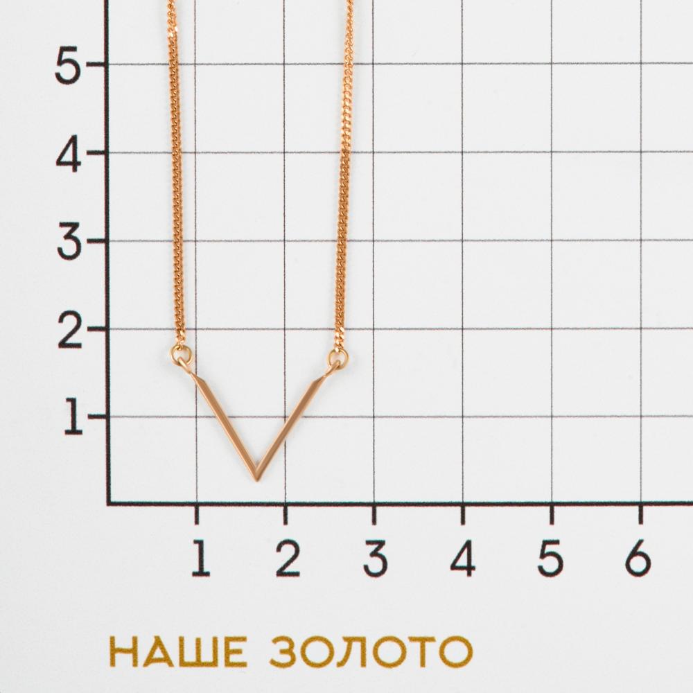 Золотое колье Liberty  из красного золота 585 пробы РЫ5781099, размеры от 45 до 45