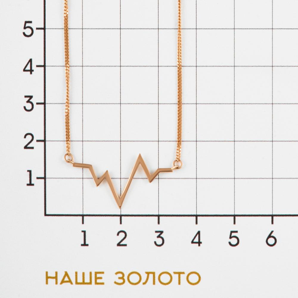 Золотое колье Liberty  из красного золота 585 пробы РЫ5781199, размеры от 45 до 45