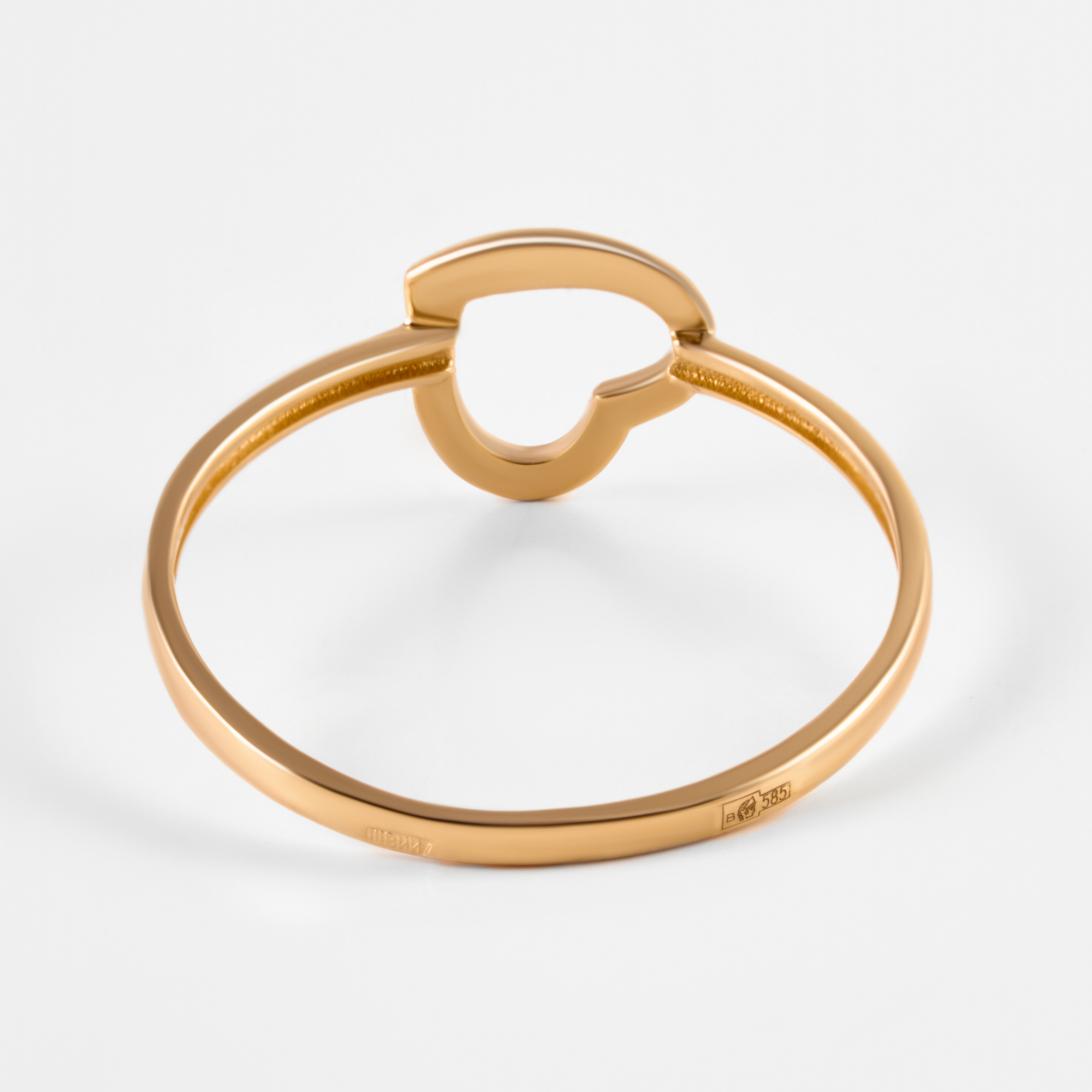 Золотое кольцо Liberty  из красного золота 585 пробы РЫ1780199, размеры от 15.5 до 19