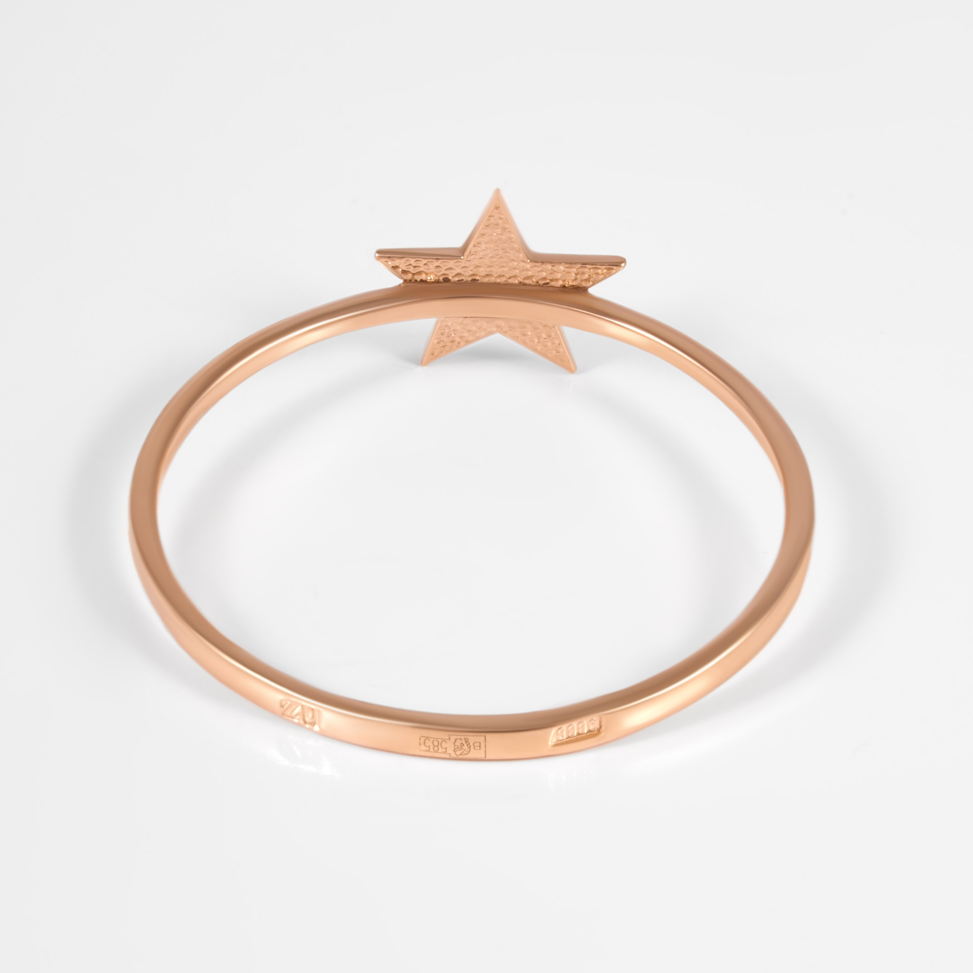 Золотое кольцо Liberty  из красного золота 585 пробы РЫ1781699, размеры от 15.5 до 19