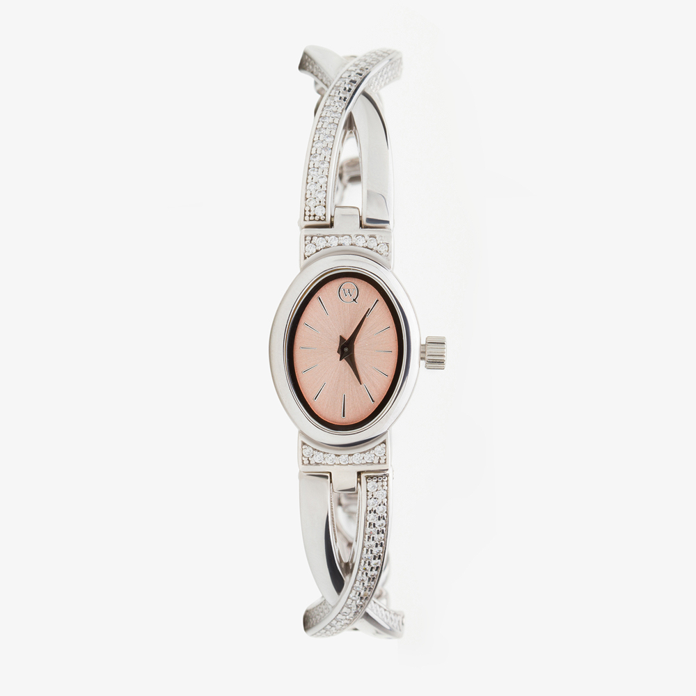 Серебряные часы Qwill  со вставками (фианит) КИ6074.06.02.9.95В