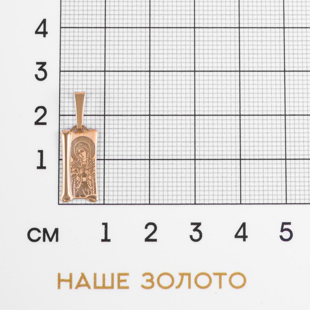 Золотая иконка Голден глоб из красного золота 375 пробы казанская, владимирская, федоровская, семистрельная, николай чудотворец, смоленская, и.х., скоропослушница, почаевская, а.х., иверская, ангел-хранитель, матрона, николай угодник, господь вседержитель, владимирская+спаситель и н.ч. ГГСВ-014/С