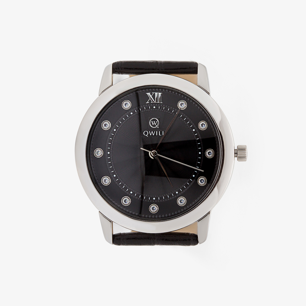 Серебряные часы Qwill  со вставками (фианит) КИ6059.01.04.9.56A