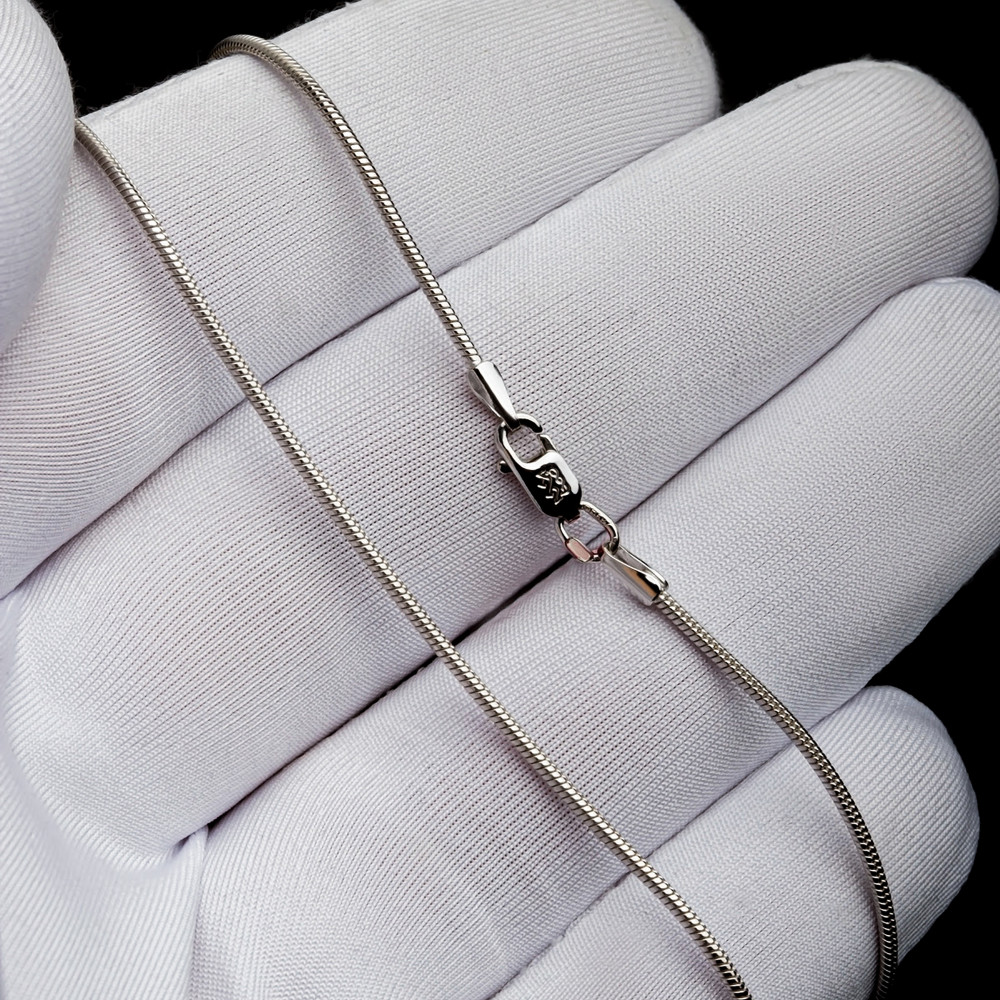 Серебряная цепочка Адамант из серебра с родированием панцирь 040 АД1059040С, размеры от 40 до 55