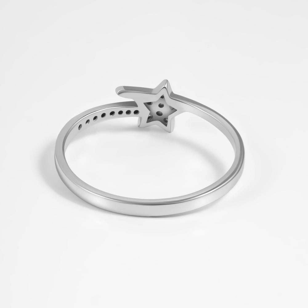 Серебряное кольцо Золотые купола  со вставками (фианит) ЗК1101059-00775, размеры от 15.5 до 18