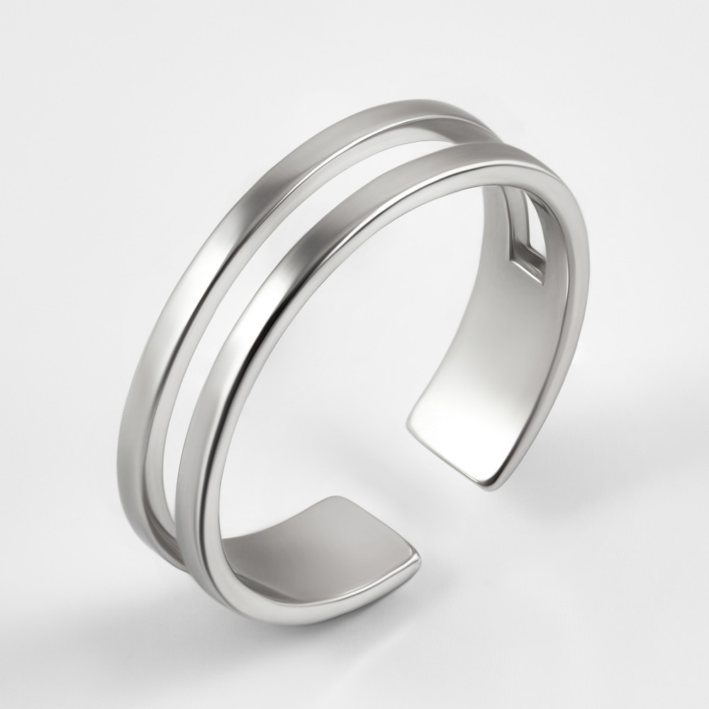 Серебряное кольцо с родированием