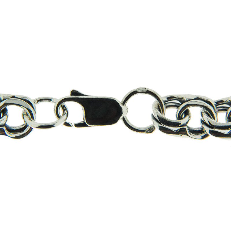 Серебряная цепочка Кубачи КБЦ230, размеры от 55 до 60