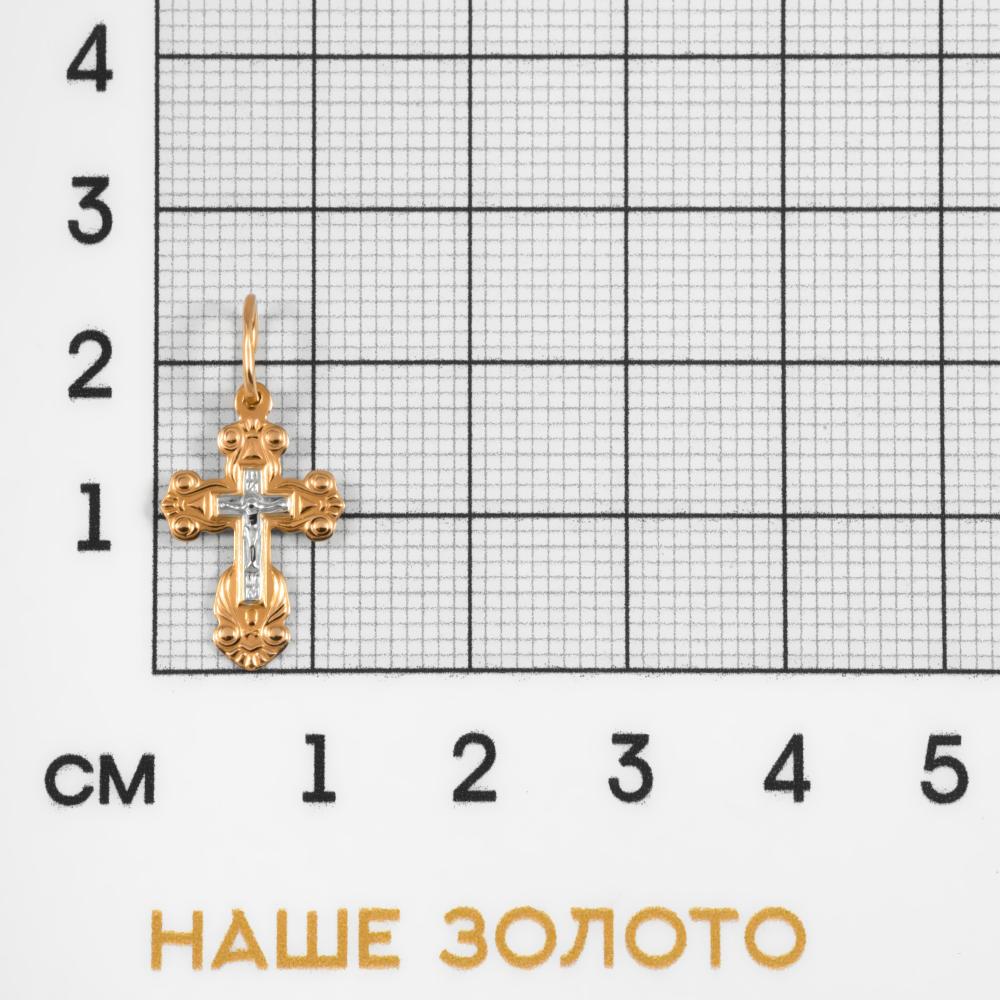 Золотой крест Efremof из красного золота 585 пробы ЮПП1506834