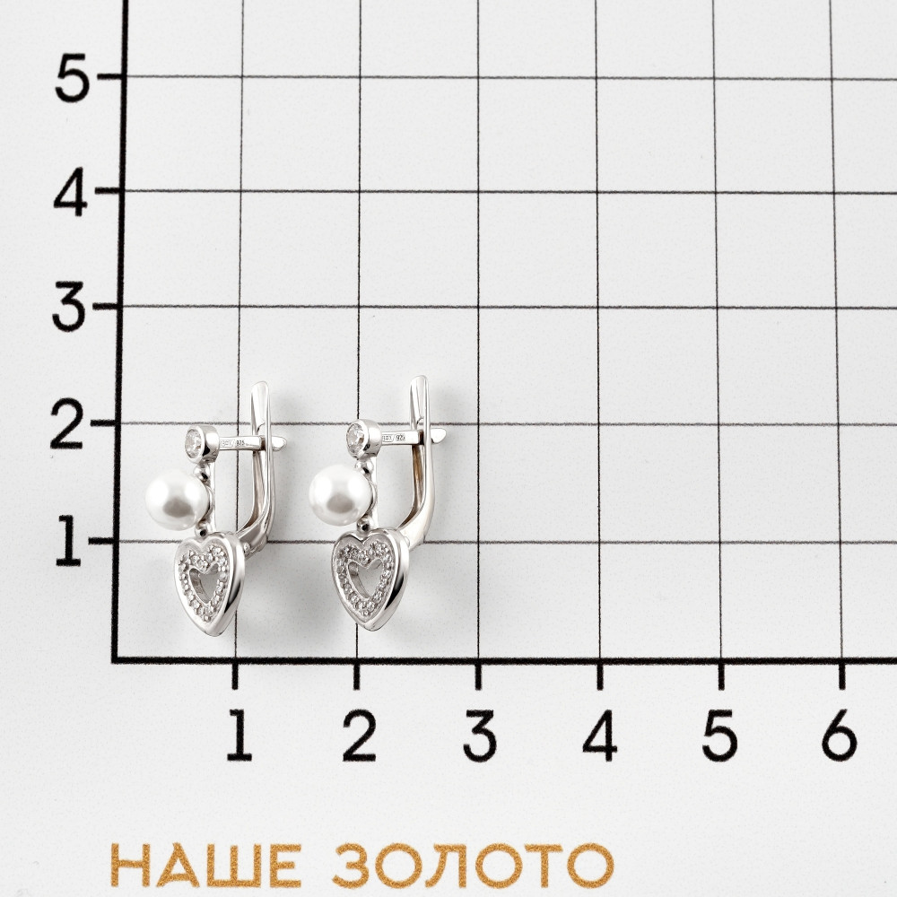 Серебряные серьги Золотые купола  со вставками (фианит и ) ЗК2101231-03685