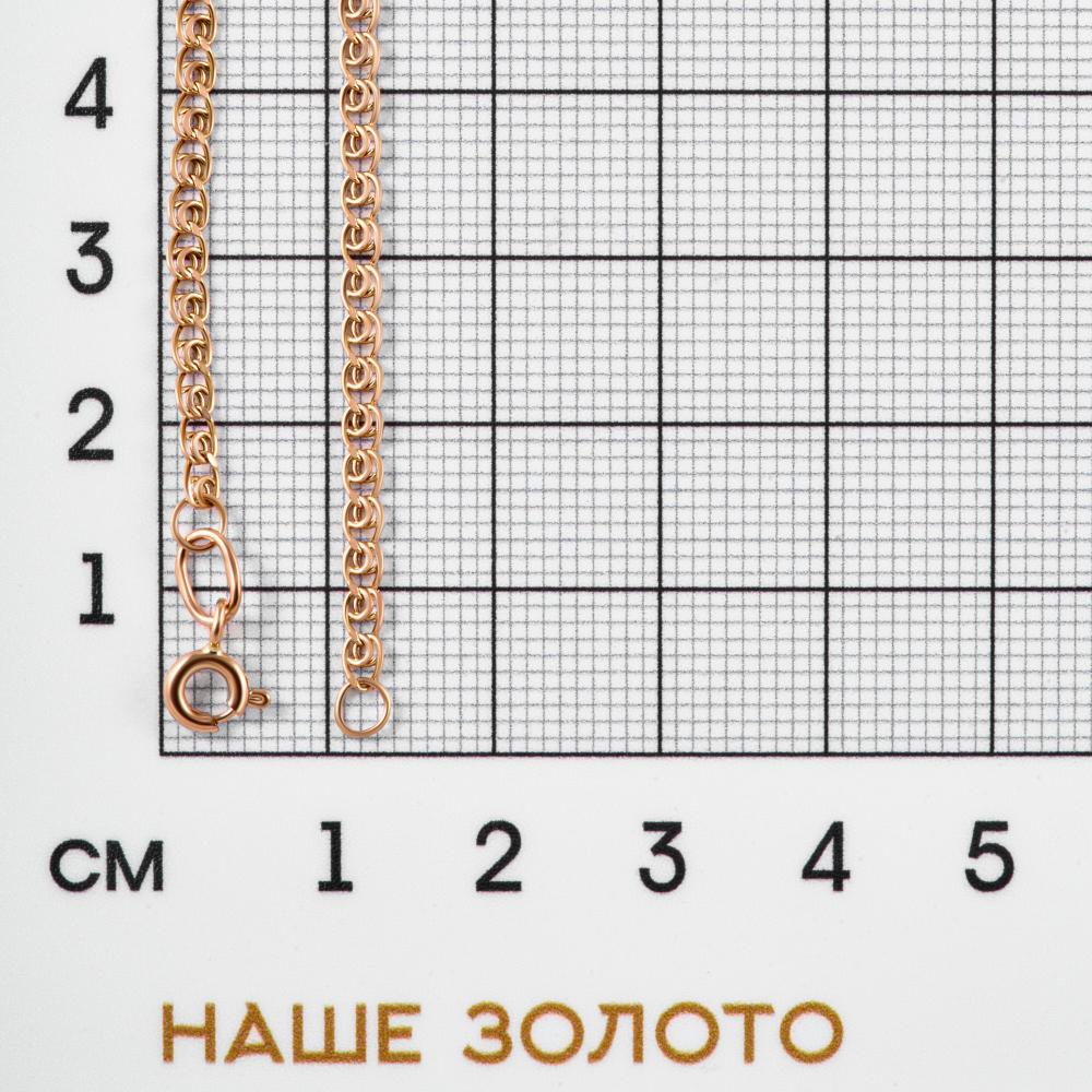 Золотой браслет Талант из красного золота 585 пробы ТБ4101004030087, размеры от 16 до 19