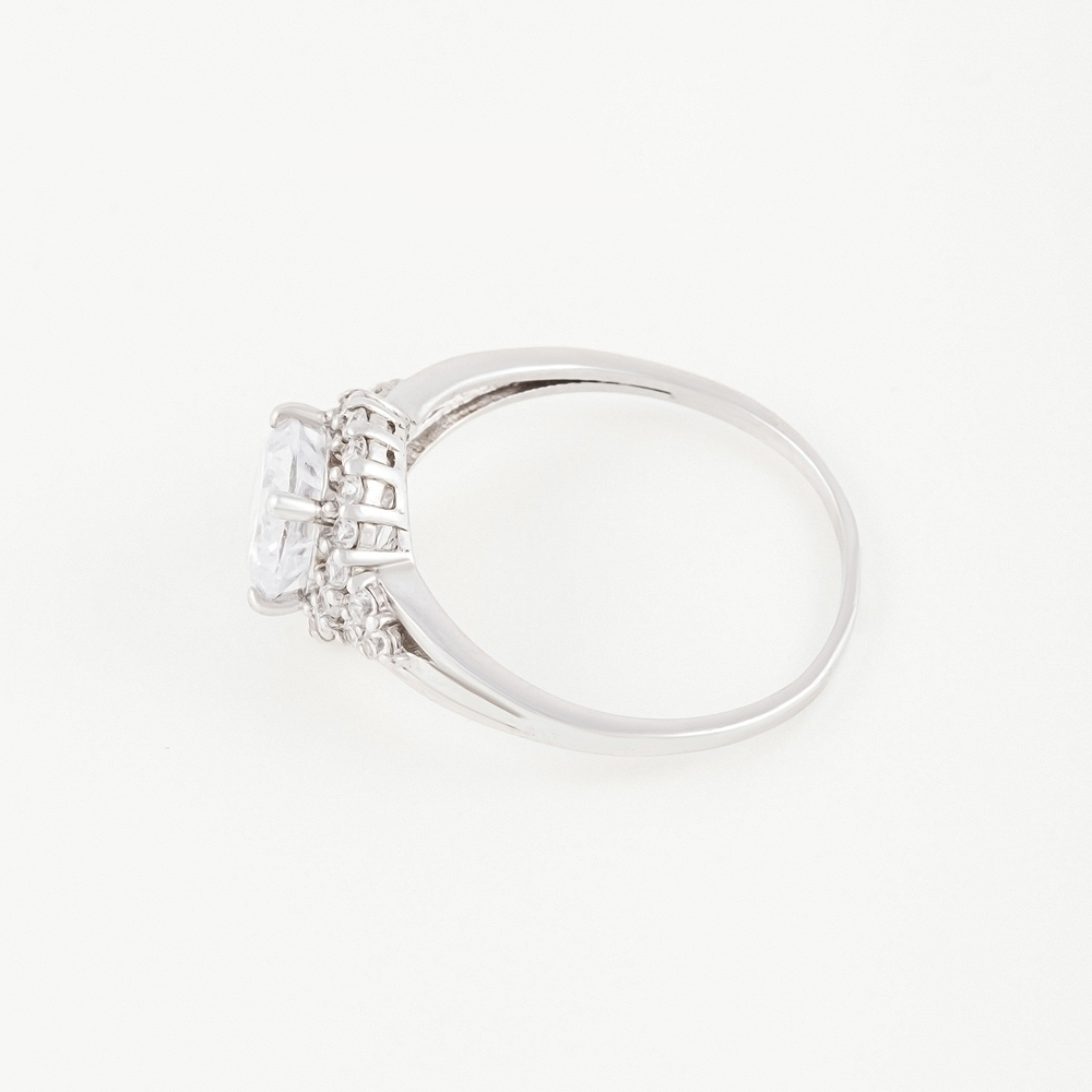 Серебряное кольцо Мидас-пермь  со вставками (фианит) 4МК290, размеры от 15.5 до 19