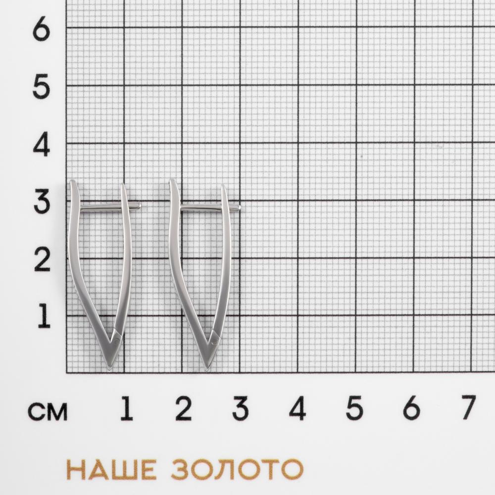 Серебряные серьги Мидас-пермь  со вставками (фианит) 4МС166