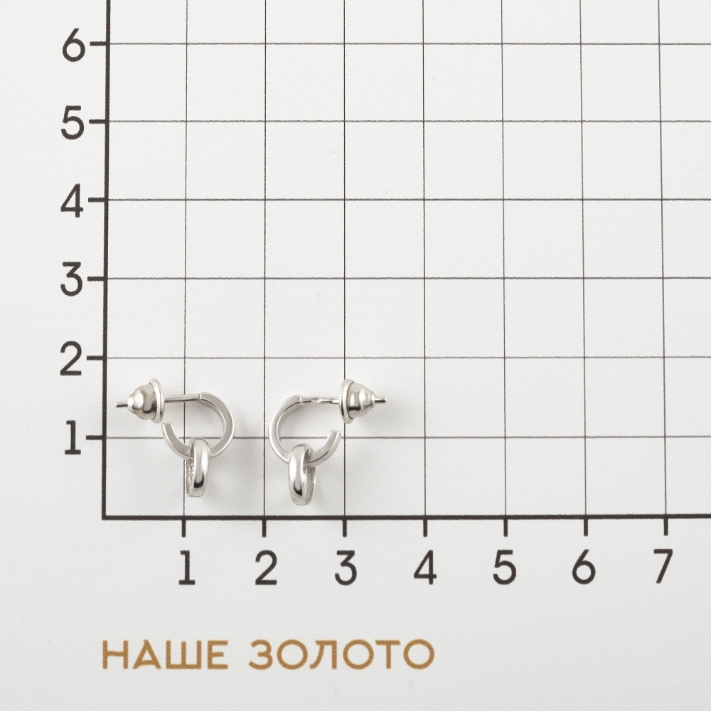 Серебряные серьги гвоздики Золотые купола ЗК6001474-00245