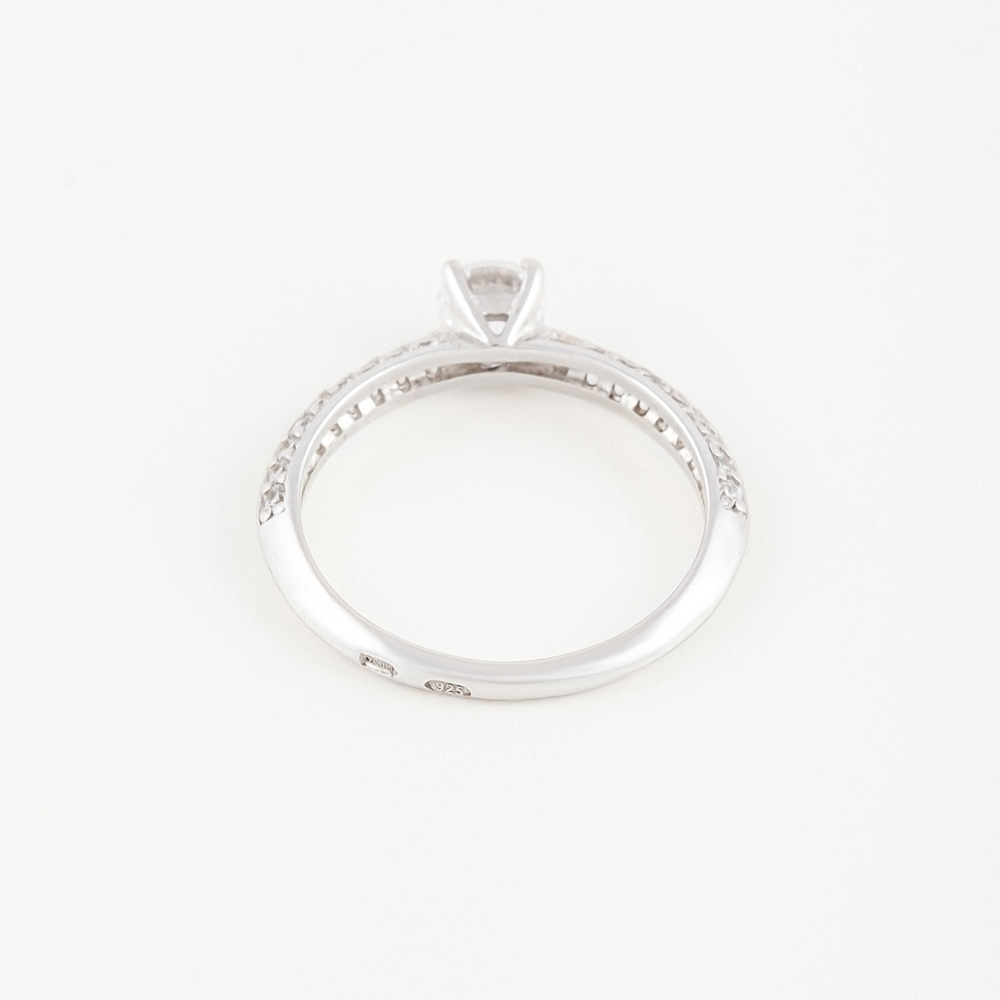Серебряное кольцо Мидас-пермь  со вставками (фианит) 4МК268, размеры от 15 до 20