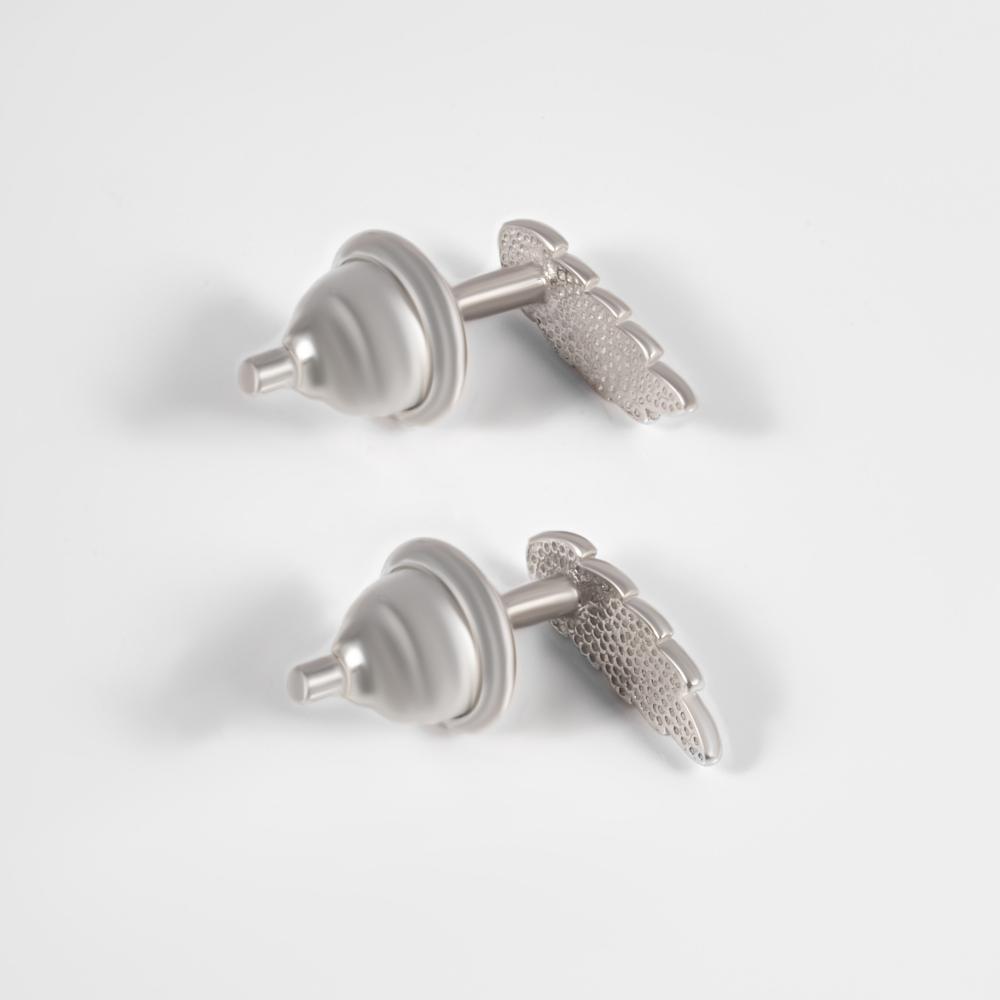 Серебряные серьги гвоздики Золотые купола ЗК6101101-00245