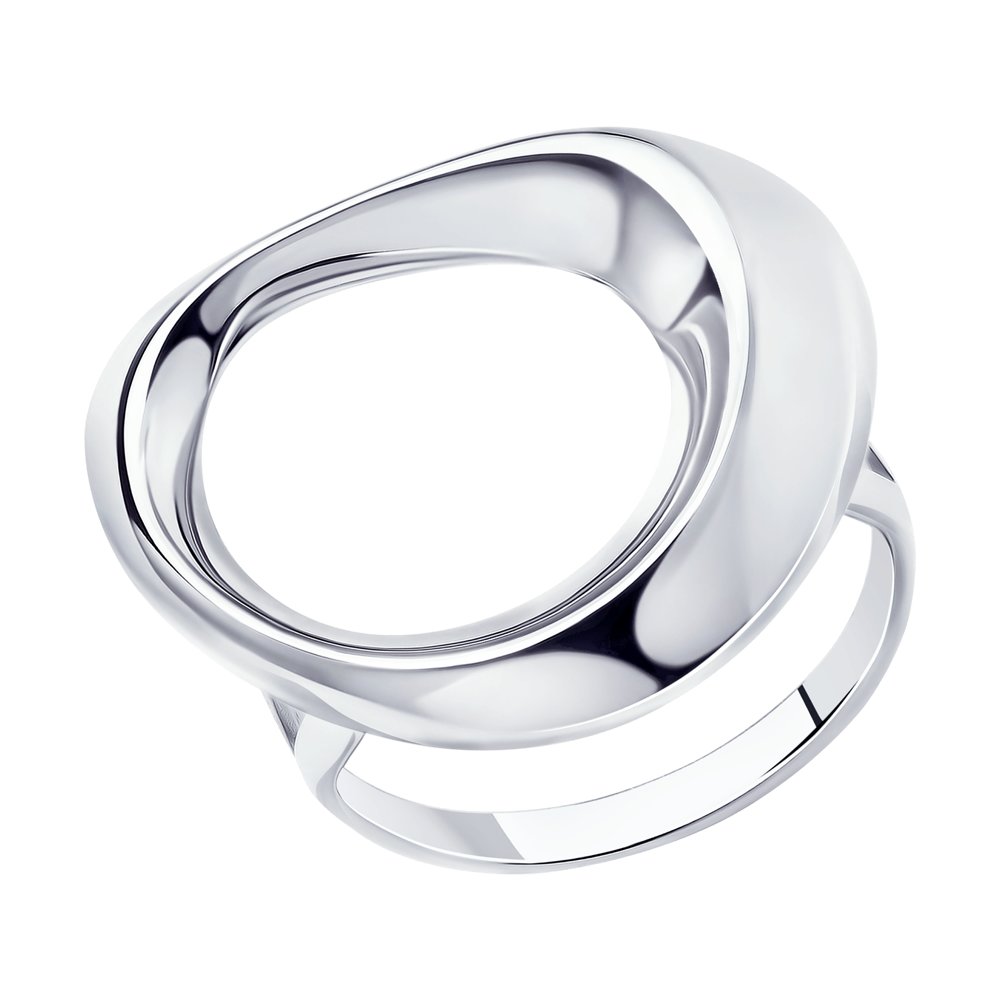 Серебряное кольцо  ДИ94013191, размеры от 16.5 до 19.5