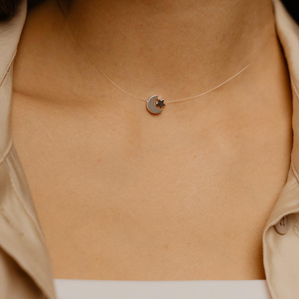 Серебряное колье Золотые купола ЗК0320308-10245, размеры от 40 до 45
