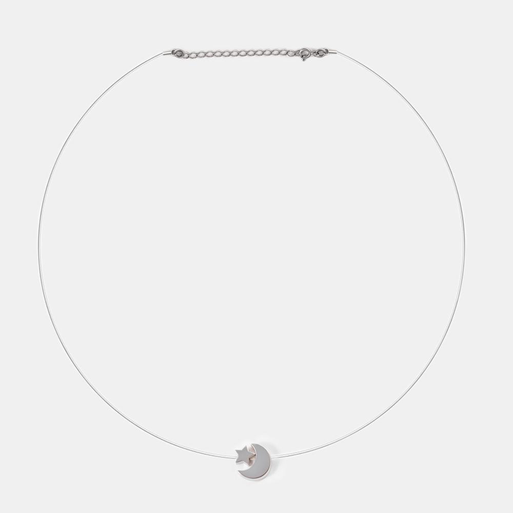 Серебряное колье Золотые купола ЗК0320308-10245, размеры от 40 до 45