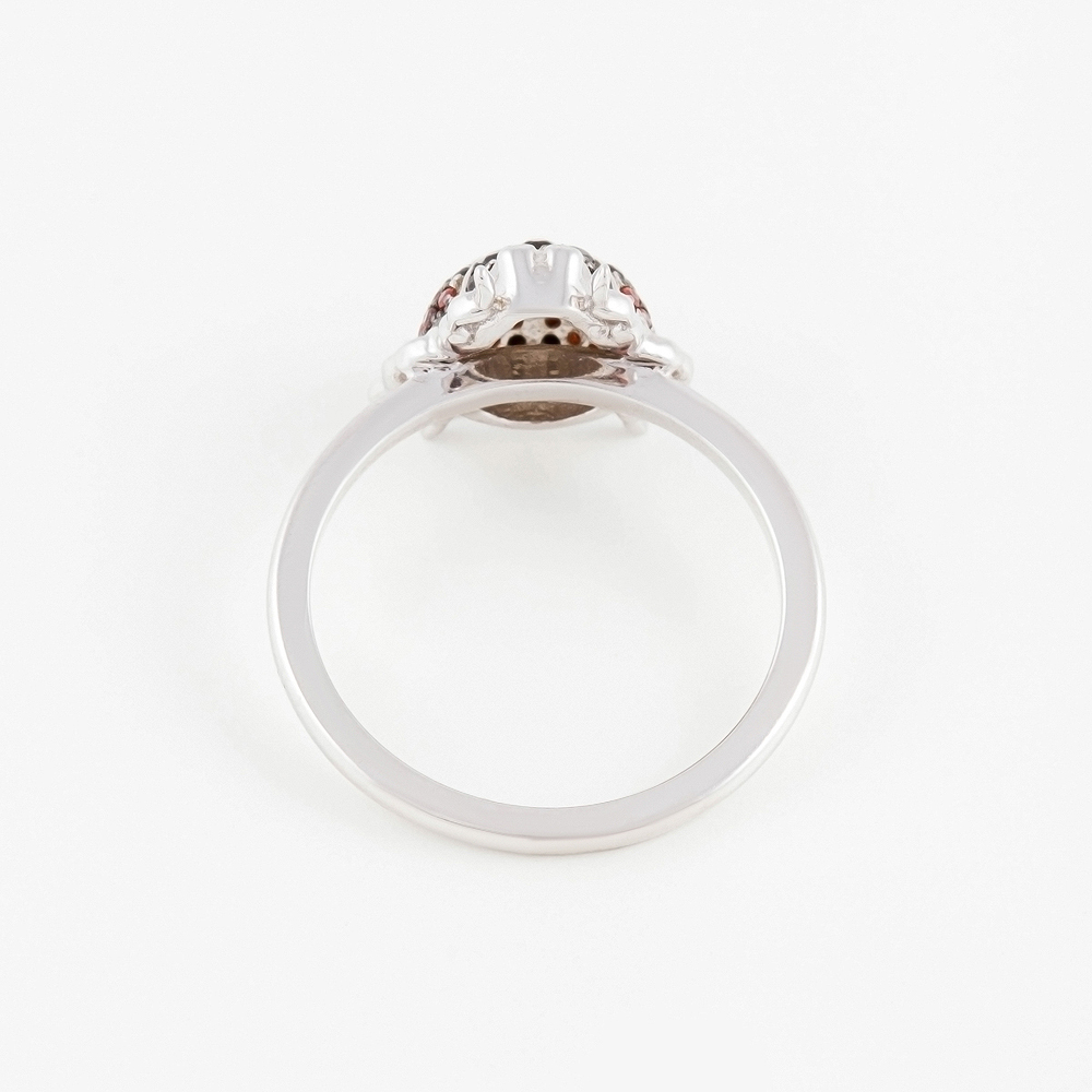 Серебряное кольцо Випголд  со вставками (фианит) ВПК40КЛ, размеры от 16.5 до 18.5