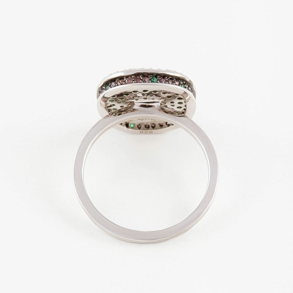 Серебряное кольцо Випголд  со вставками (фианит) ВПК64КЛ, размеры от 16.5 до 18.75