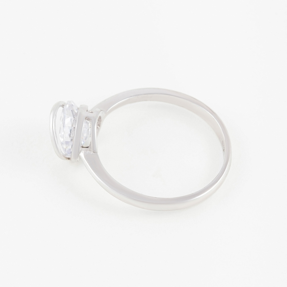 Серебряное кольцо Випголд  со вставками (фианит) ВПК153КЛ, размеры от 16.5 до 19.25