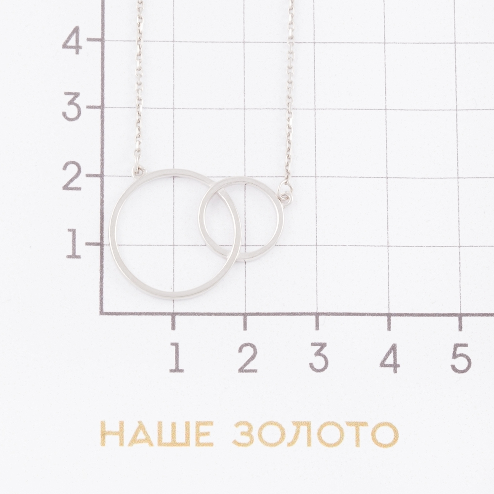 Серебряное колье Золотые купола ЗК0320382-00245, размеры от 40 до 45