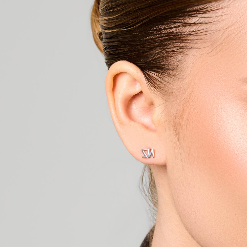 Серебряные серьги гвоздики Liberty  РЫ2784499С