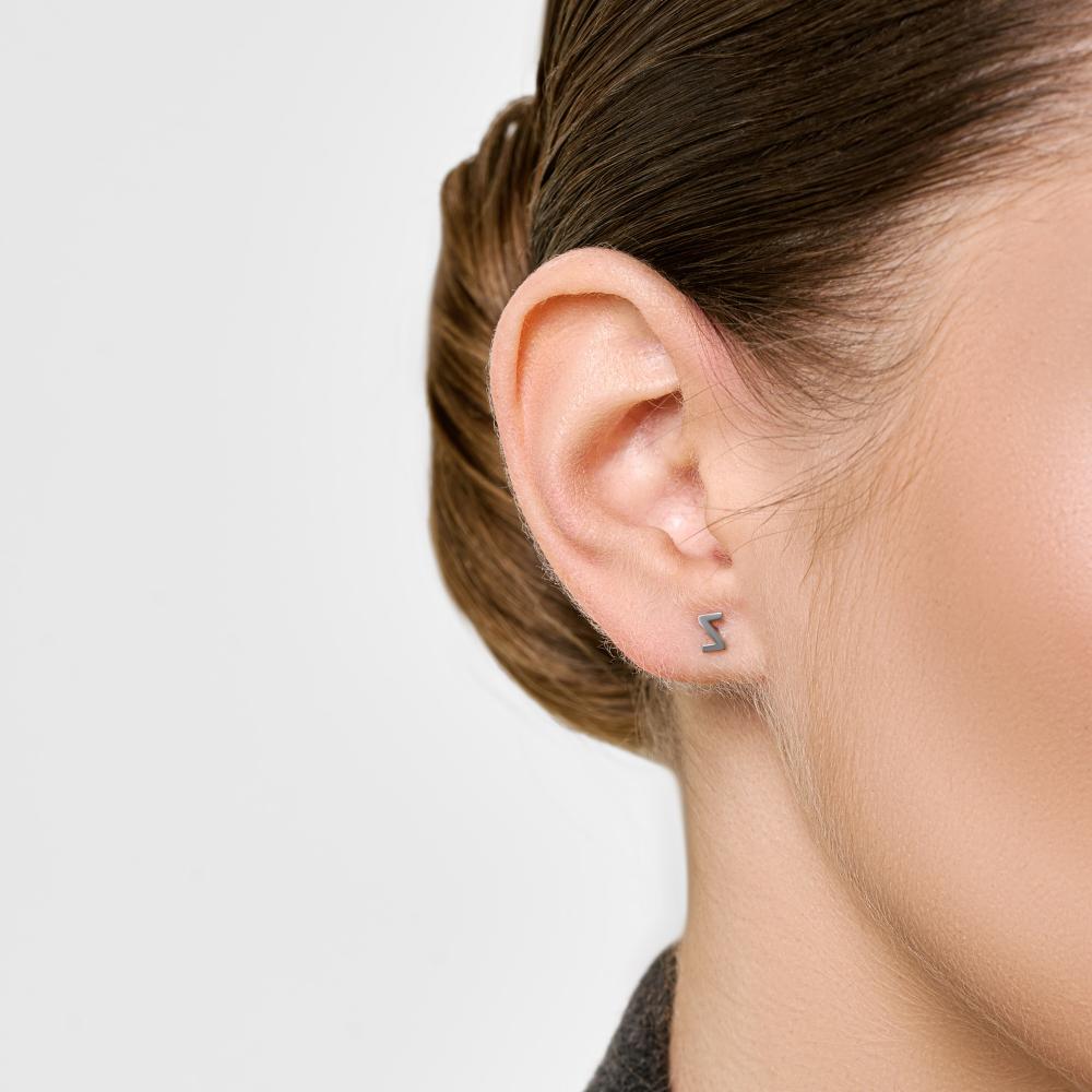Серебряные серьги гвоздики Liberty  РЫ2784599С