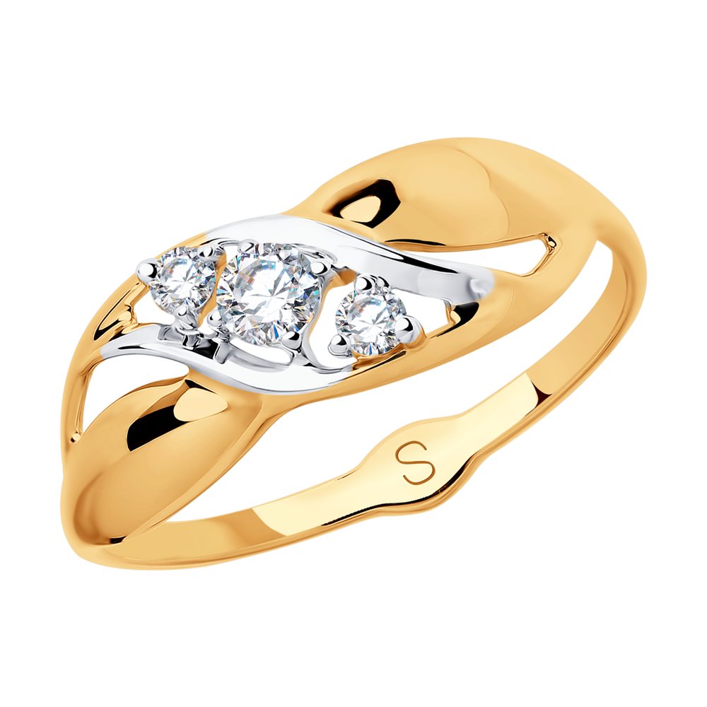Золотое кольцо Sokolov из красного золота 585 пробы ДИ018070