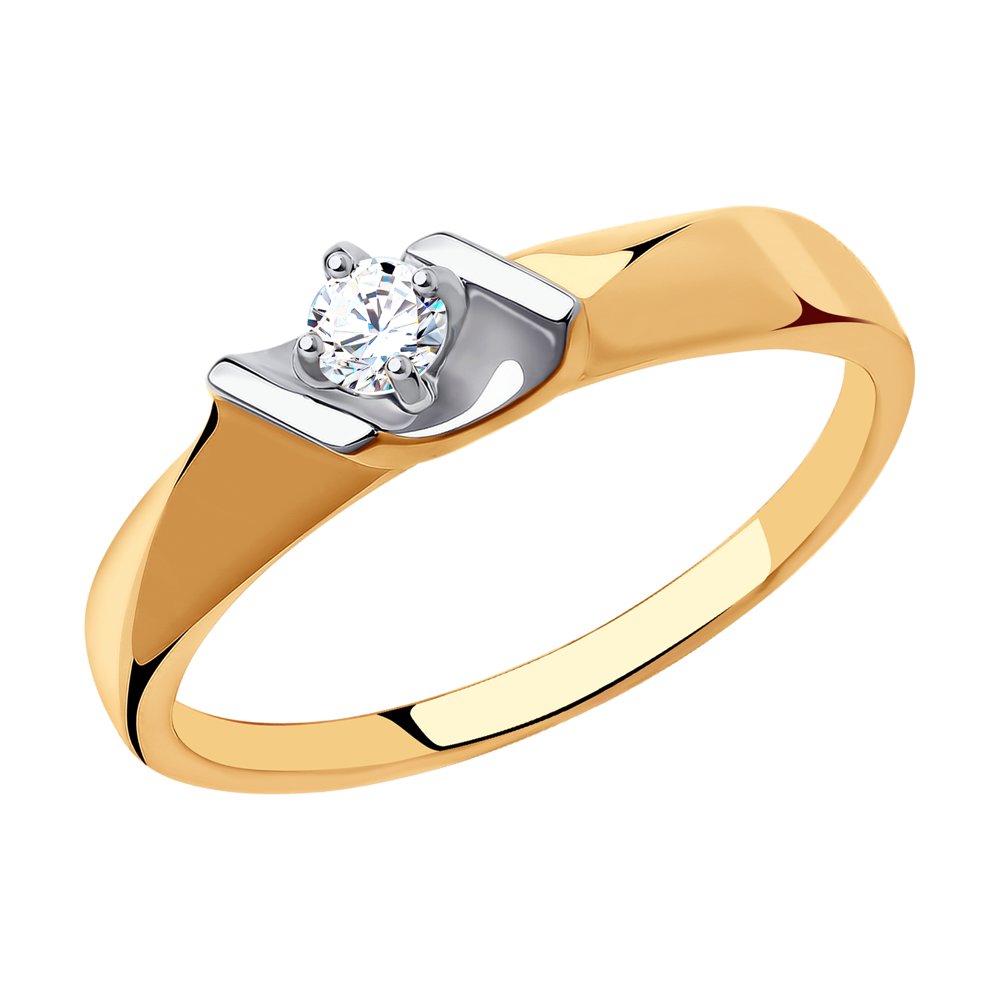 Золотое кольцо Sokolov из красного золота 585 пробы ДИ018544