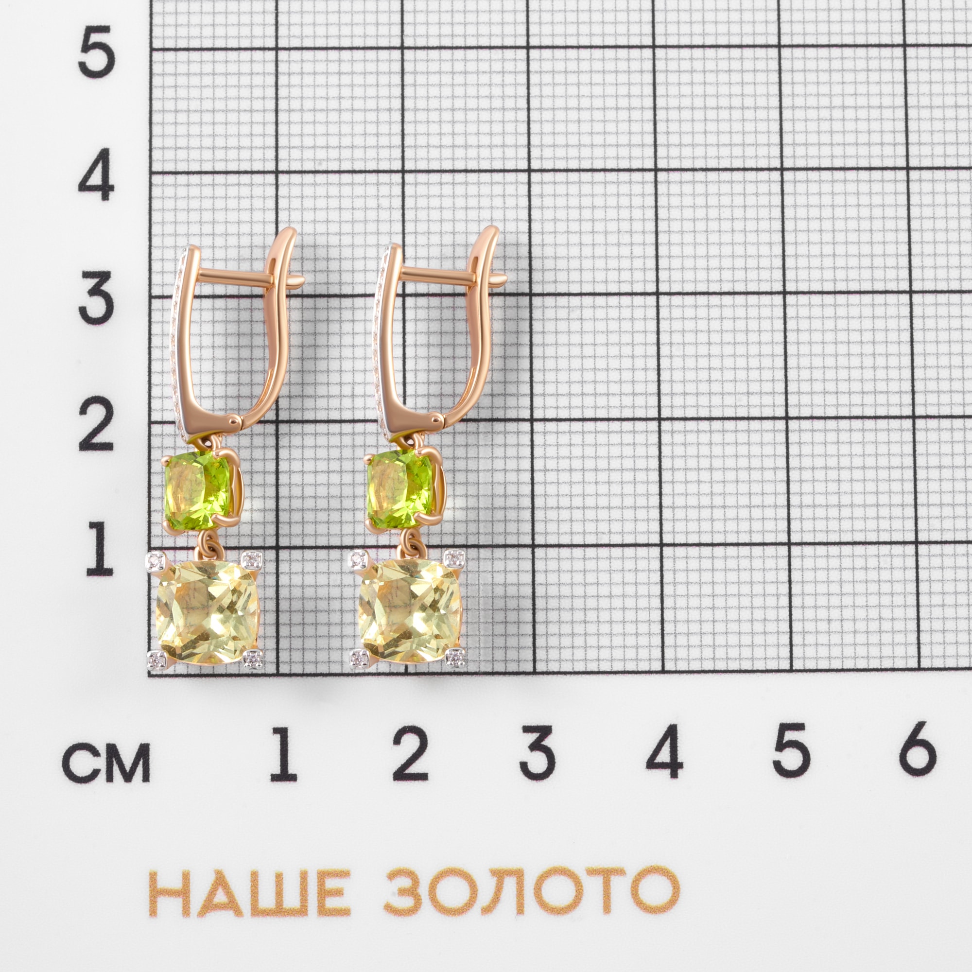 Золотые серьги подвесные Sokolov из красного золота 585 пробы ДИ727451