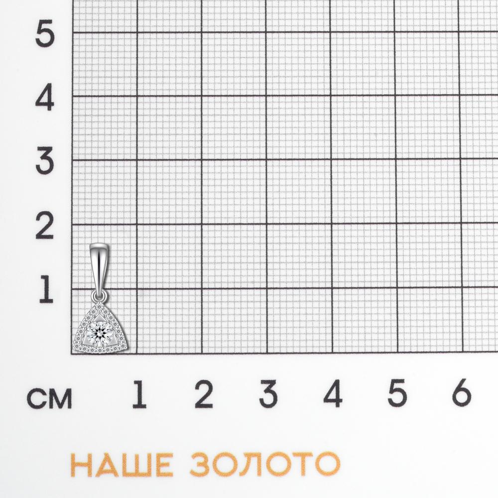 Серебряная подвеска Вознесенский  со вставками (фианит) 6В13-0253