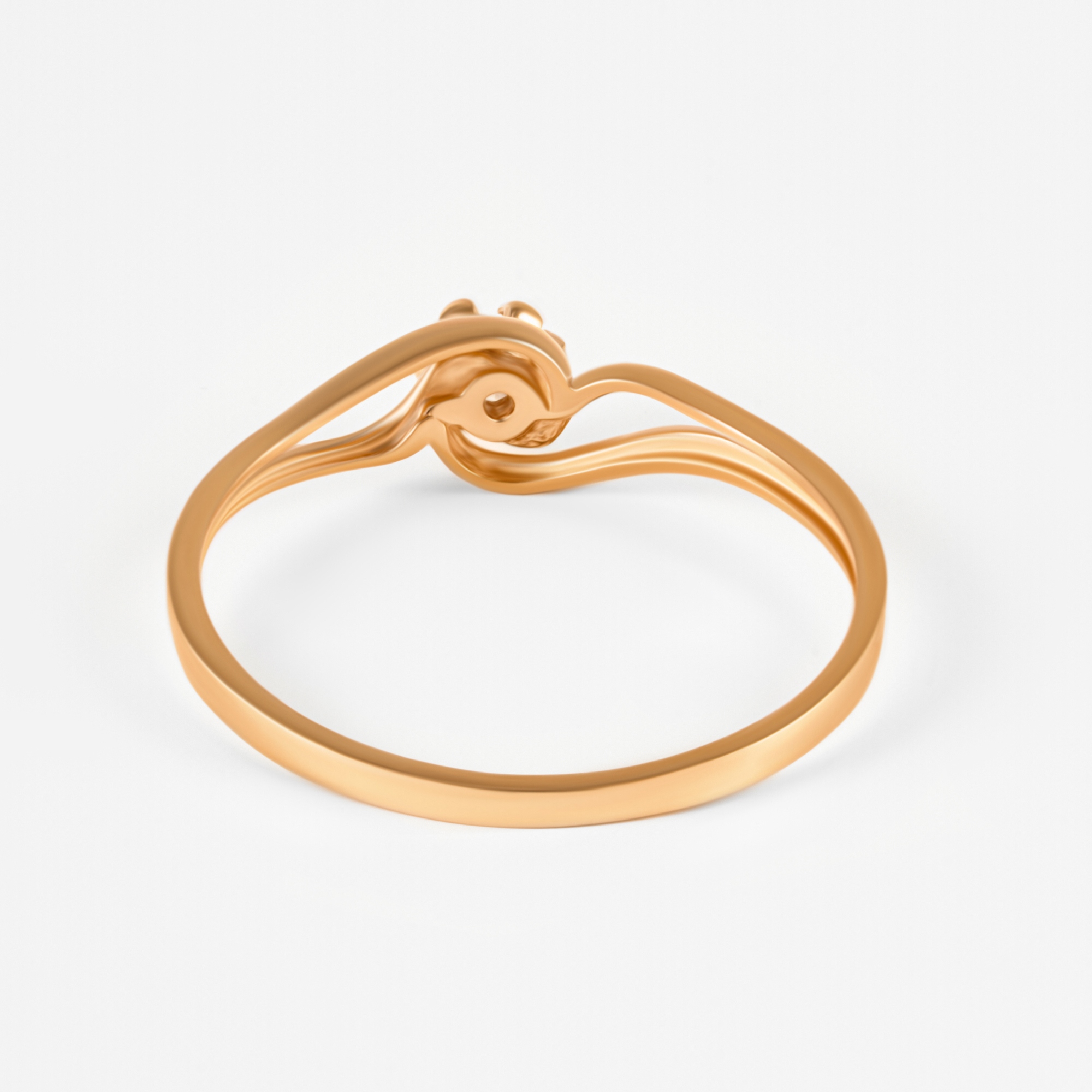 Золотое кольцо Магнат  из красного золота 585 пробы  со вставками (фианит) ПЗ12738, размеры от 15 до 18