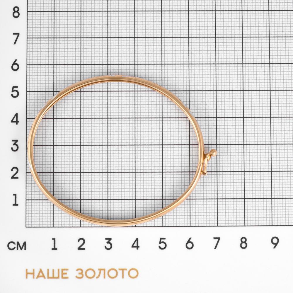 Золотой браслет Магнат  из красного золота 585 пробы ПЗА022175, размеры от 17.5 до 18.5