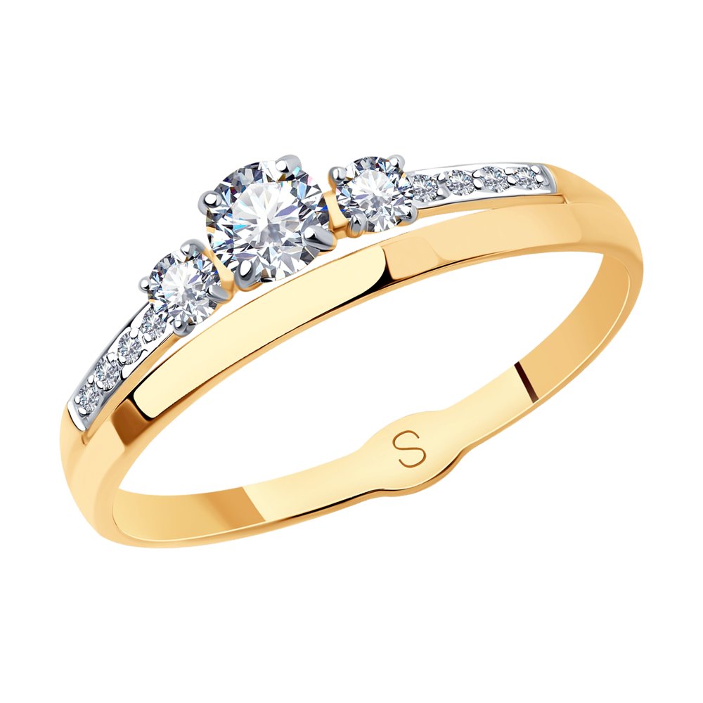 Золотое кольцо Sokolov из красного золота 585 пробы ДИ017891