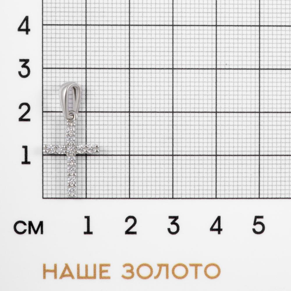 Серебряная подвеска Вознесенский  со вставками (фианит) 6В13-0029