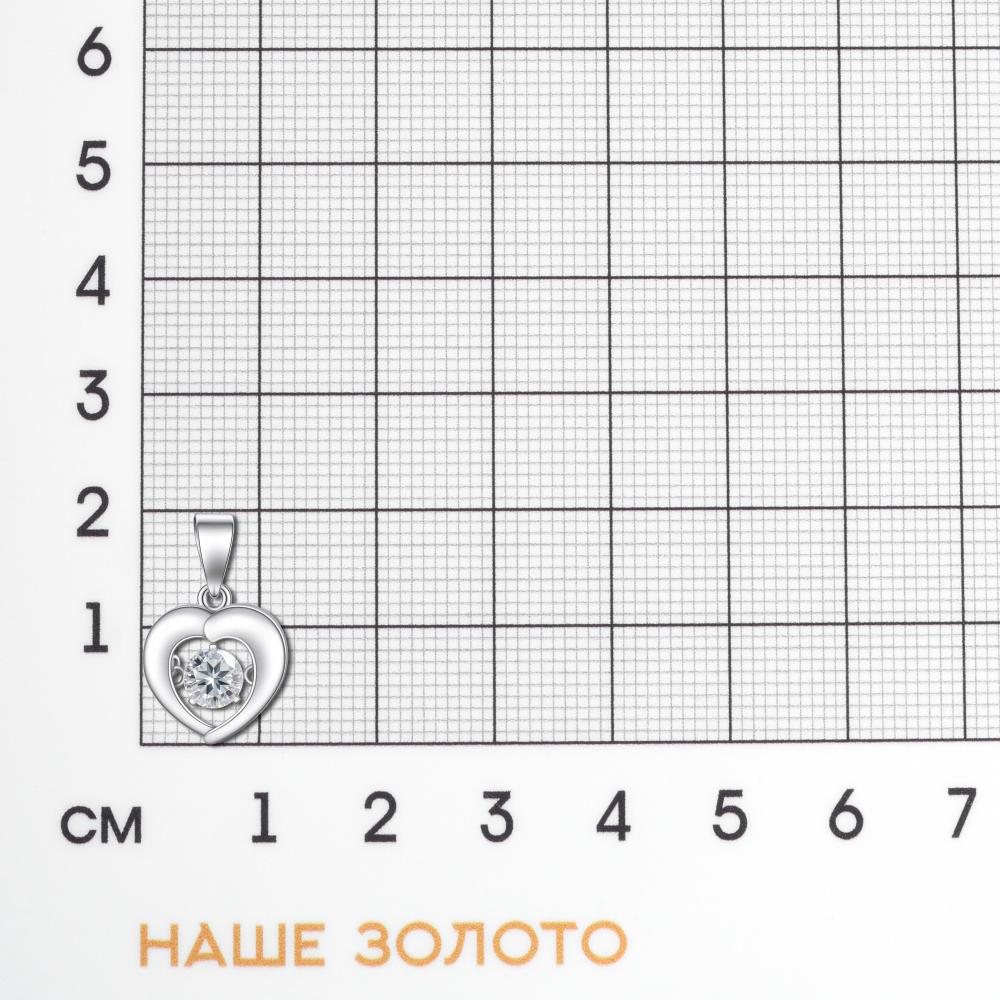 Серебряная подвеска Альфа-карат  со вставками (фианит) КР2137855/9