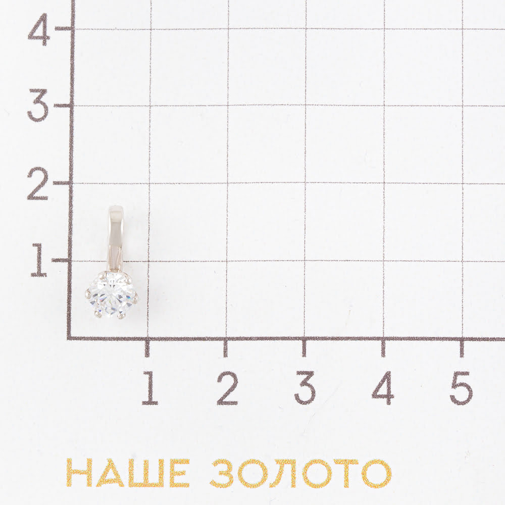 Серебряная подвеска Вознесенский  со вставками (фианит) 6В13-0023