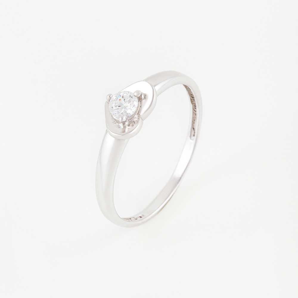Серебряное кольцо Вознесенский  со вставками (фианит) 6В10-0244, размеры от 15 до 18.5