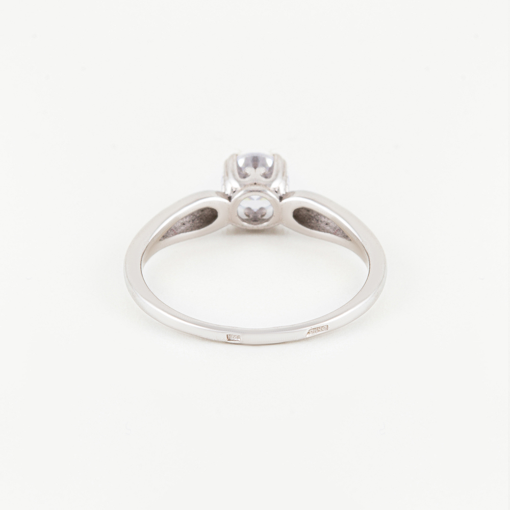 Серебряное кольцо Вознесенский  со вставками (фианит) 6В10-0019, размеры от 15 до 21