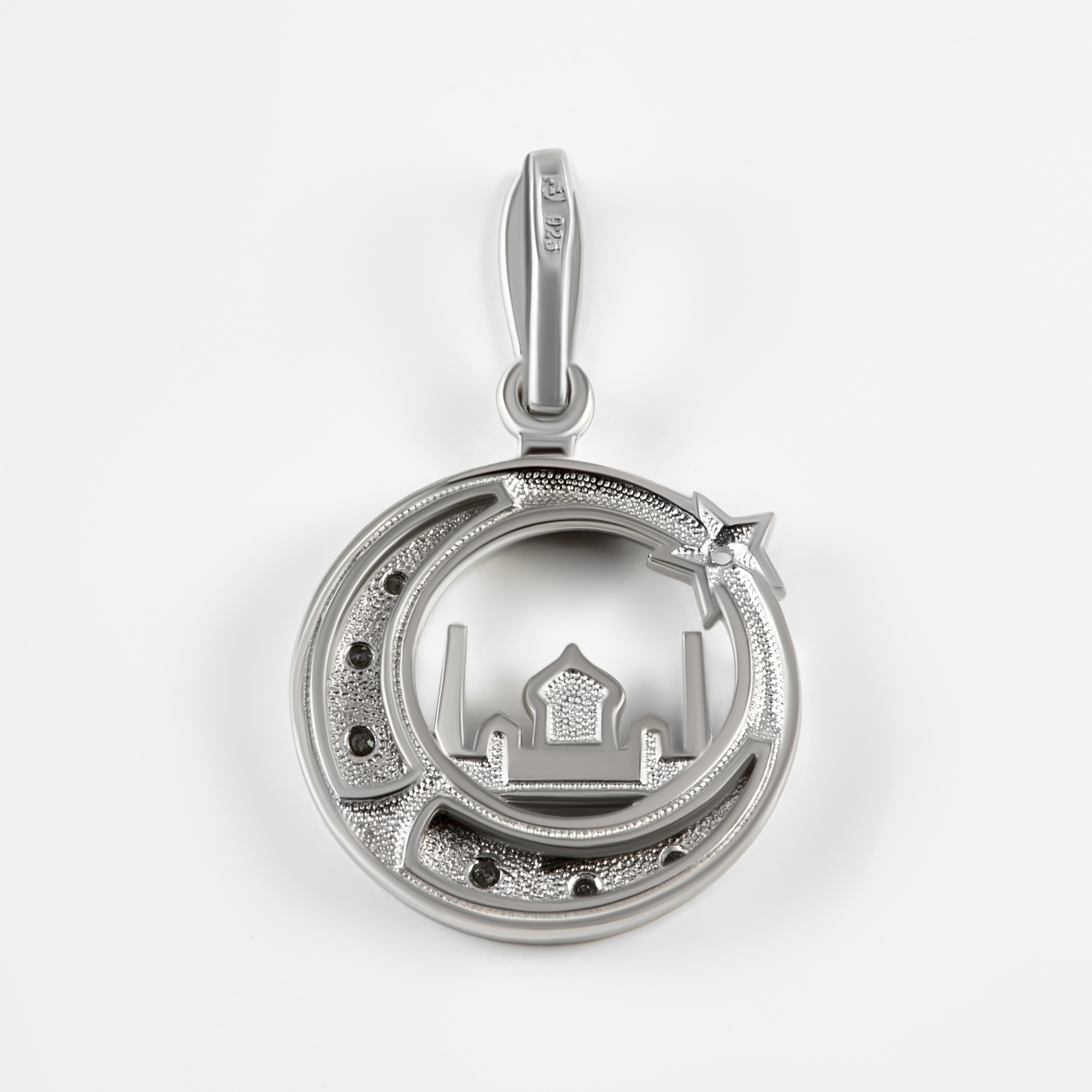 Серебряная мечеть Амбер  со вставками (фианит) АБ3205517