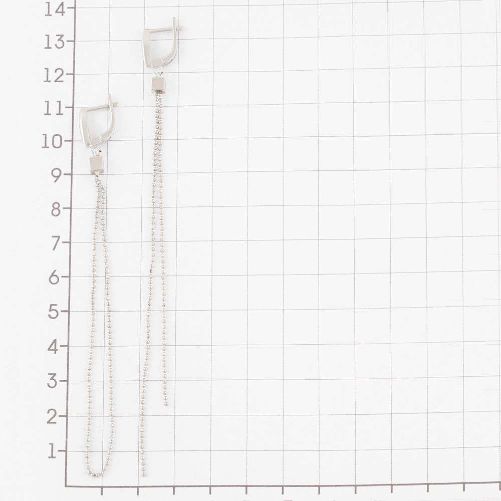 Серебряные серьги подвесные Випголд ВПС151