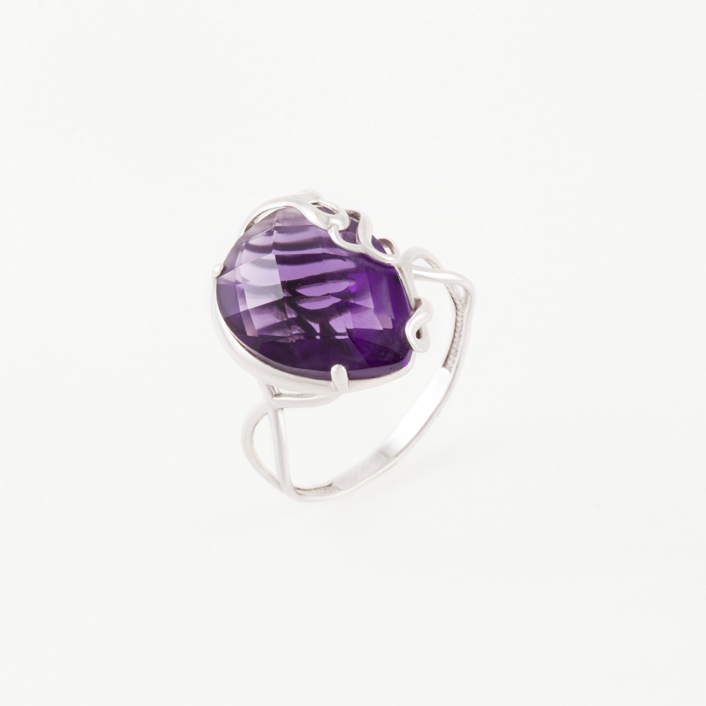 Серебряное кольцо Серебряный дождь  со вставками () ДХКР-039-7, размеры от 18 до 20