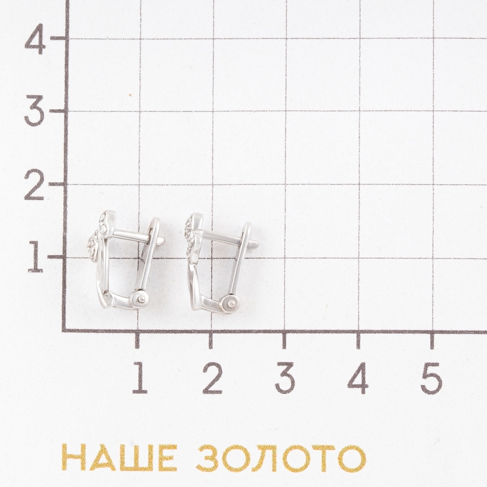 Серебряные серьги детские Efremof  со вставками (фианит) ЮП1210015248-501