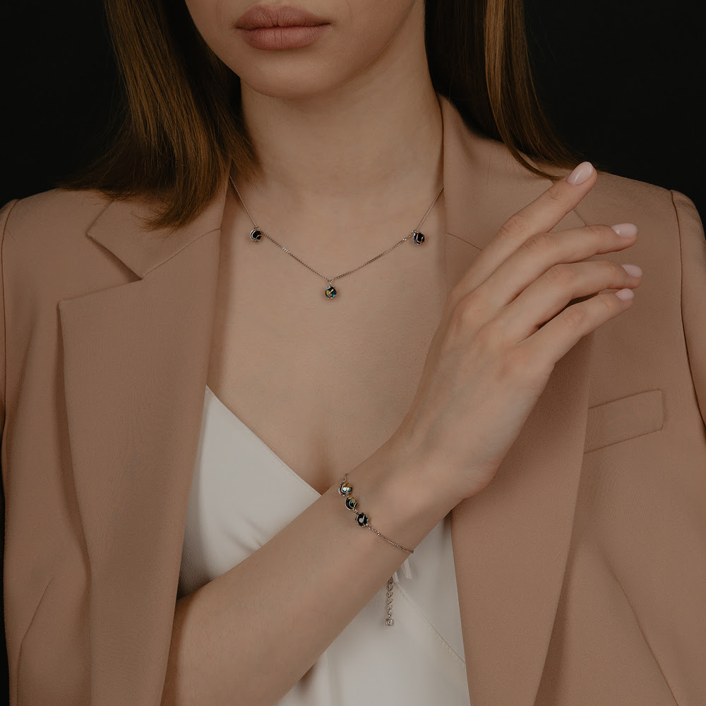 Серебряный браслет Феникс Ф1Б-5215-6СВР-280АБ